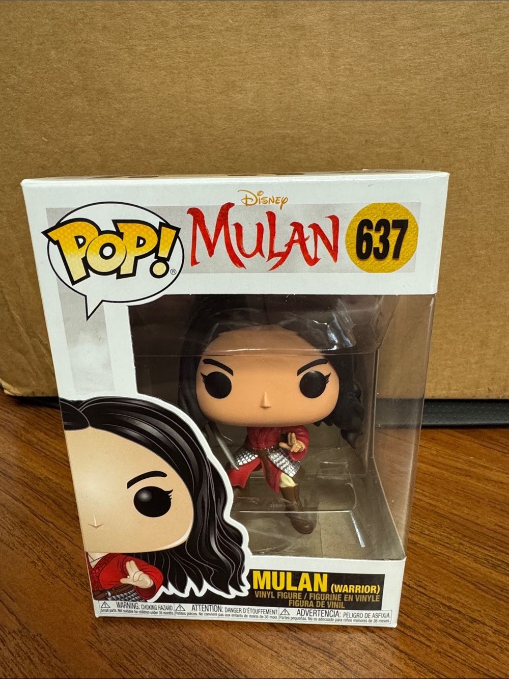 Funko Pop! Mulan Vinyl Figure - Red and Brown Outfit